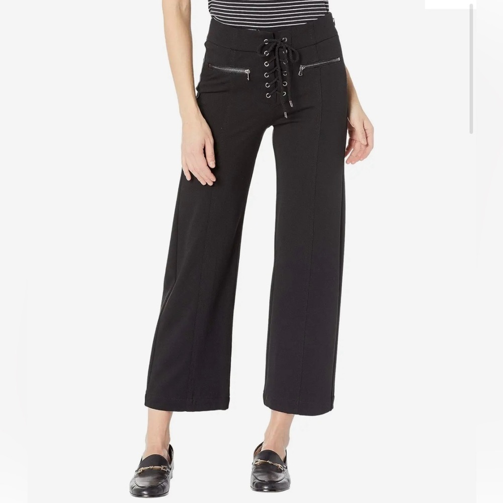 PAIGE Nellie Culotte with Lace-Up in Black -‎ Size 24
